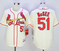 Custom Fan-Made Willie McGee St. Louis Cardinals #51 Baseball Jersey