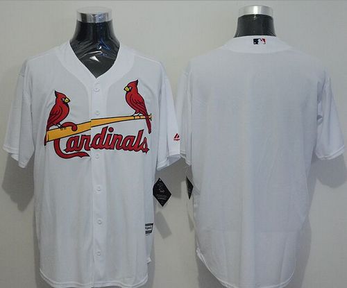 Custom Fan-Made White St. Louis Cardinals Baseball Jersey St. Louis Cardinals White Baseball Jersey
