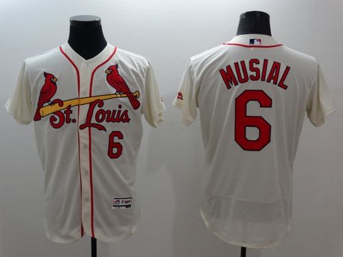 Custom Fan-Made Stan Musial St. Louis Cardinals #6 Baseball Jersey