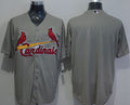 Custom Fan-Made Grey St. Louis Cardinals Baseball Jersey St. Louis Cardinals Grey Baseball Jersey