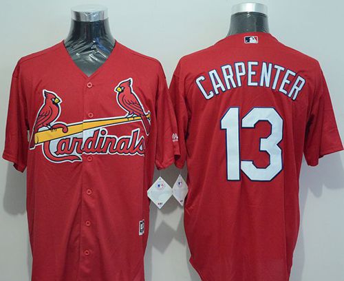 Custom Fan-Made Matt Carpenter St. Louis Cardinals #13 Red Baseball Jersey