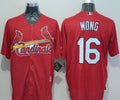Custom Fan-Made Kolten Wong St. Louis Cardinals #16 Red Baseball Jersey