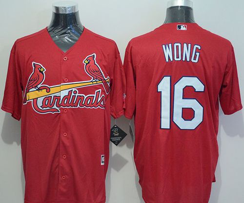 Custom Fan-Made Kolten Wong St. Louis Cardinals #16 Red Baseball Jersey