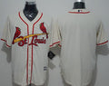 Custom Fan-Made Cream St. Louis Cardinals Baseball Jersey St. Louis Cardinals Baseball Jersey
