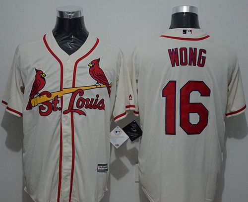 Custom Fan-Made Kolten Wong St. Louis Cardinals #16 Baseball Jersey