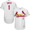 Custom Fan-Made Ozzie Smith St. Louis Cardinals #1 White Baseball Jersey