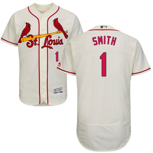 Custom Fan-Made Ozzie Smith St. Louis Cardinals #1 Baseball Jersey