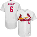 Custom Fan-Made Stan Musial St. Louis Cardinals #6 White Baseball Jersey