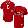 Custom Fan-Made Stan Musial St. Louis Cardinals #6 Red Baseball Jersey