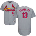 Custom Fan-Made Matt Carpenter St. Louis Cardinals #13 Grey Baseball Jersey