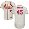 Custom Fan-Made Bob Gibson St. Louis Cardinals #45 Baseball Jersey