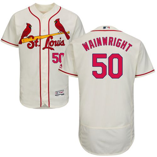 Custom Fan-Made Adam Wainwright St. Louis Cardinals #50 Baseball Jersey
