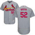 Custom Fan-Made Michael Wacha St. Louis Cardinals #52 Grey Baseball Jersey