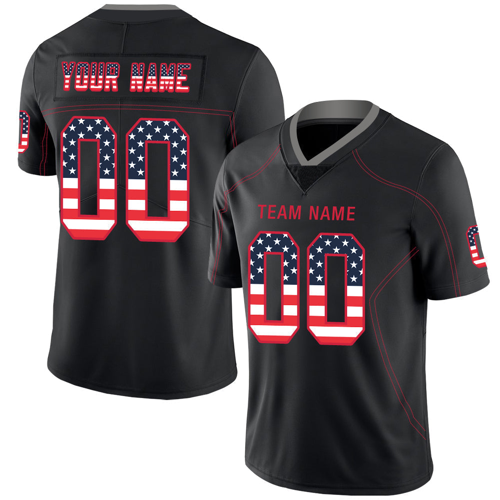 Custom black football jersey | GameDay Jerseys