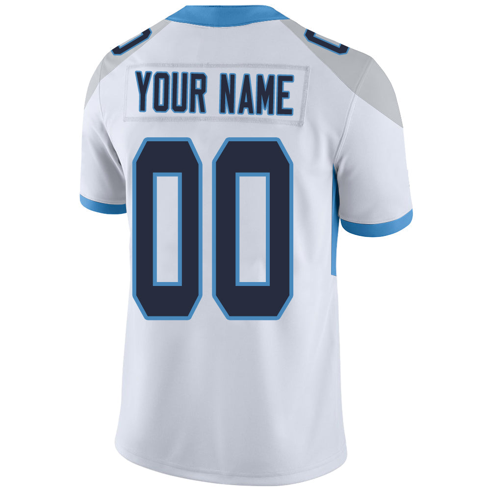 Custom white football jersey back view | GameDay Jerseys