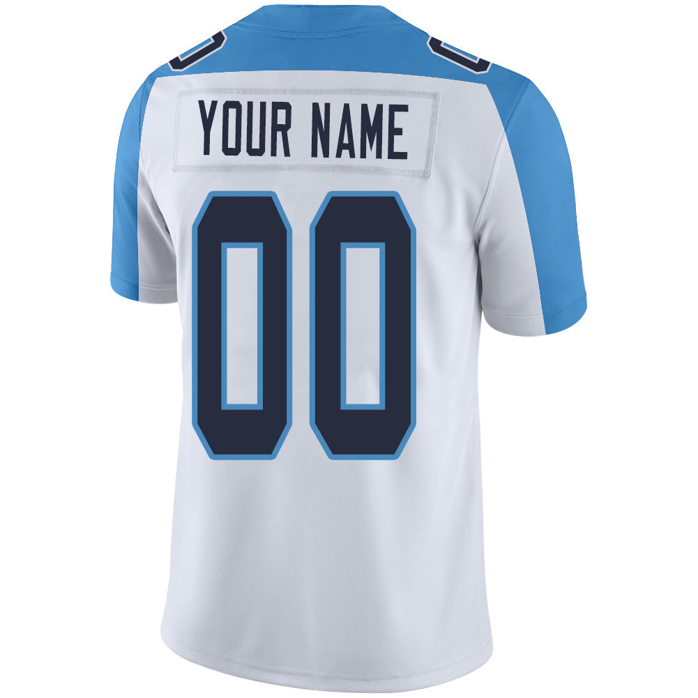 Custom white football jersey back view | GameDay Jerseys