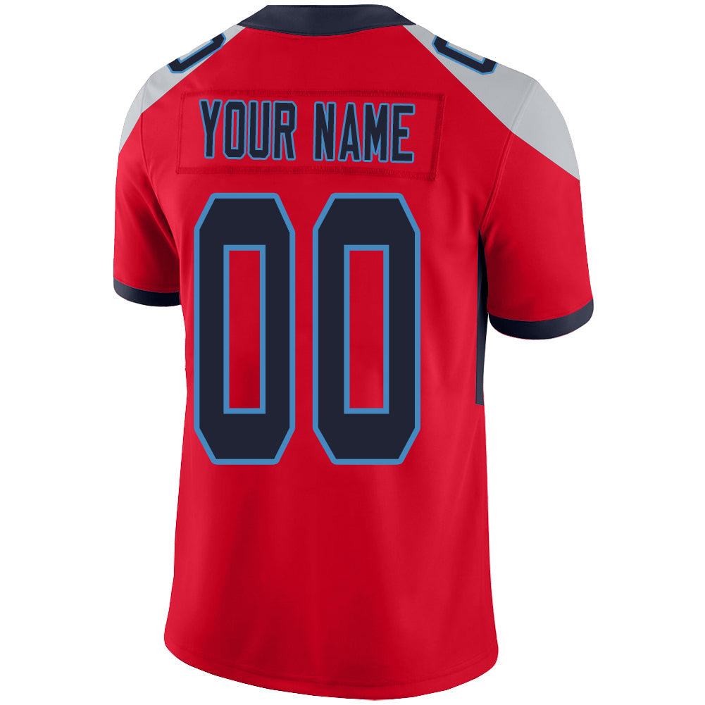 Custom red football jersey back view | GameDay Jerseys