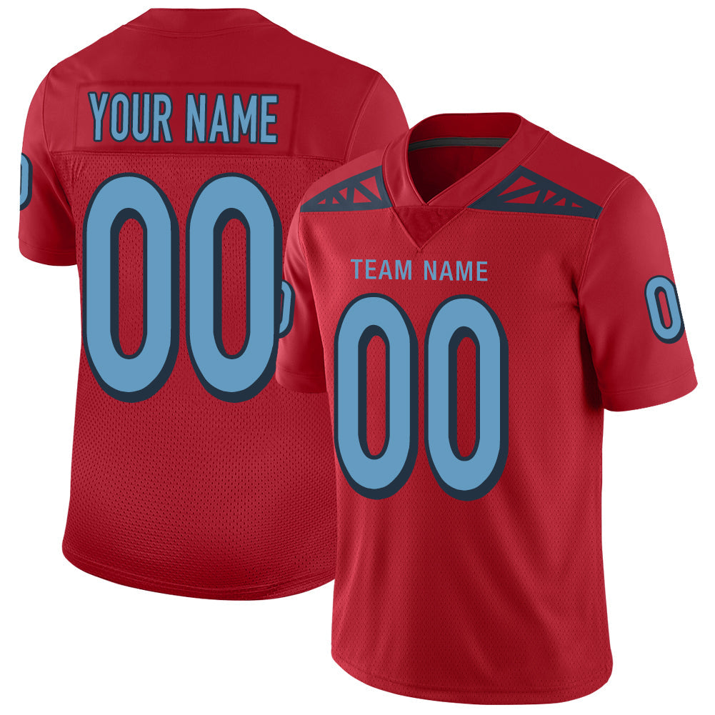 Custom red football jersey | GameDay Jerseys