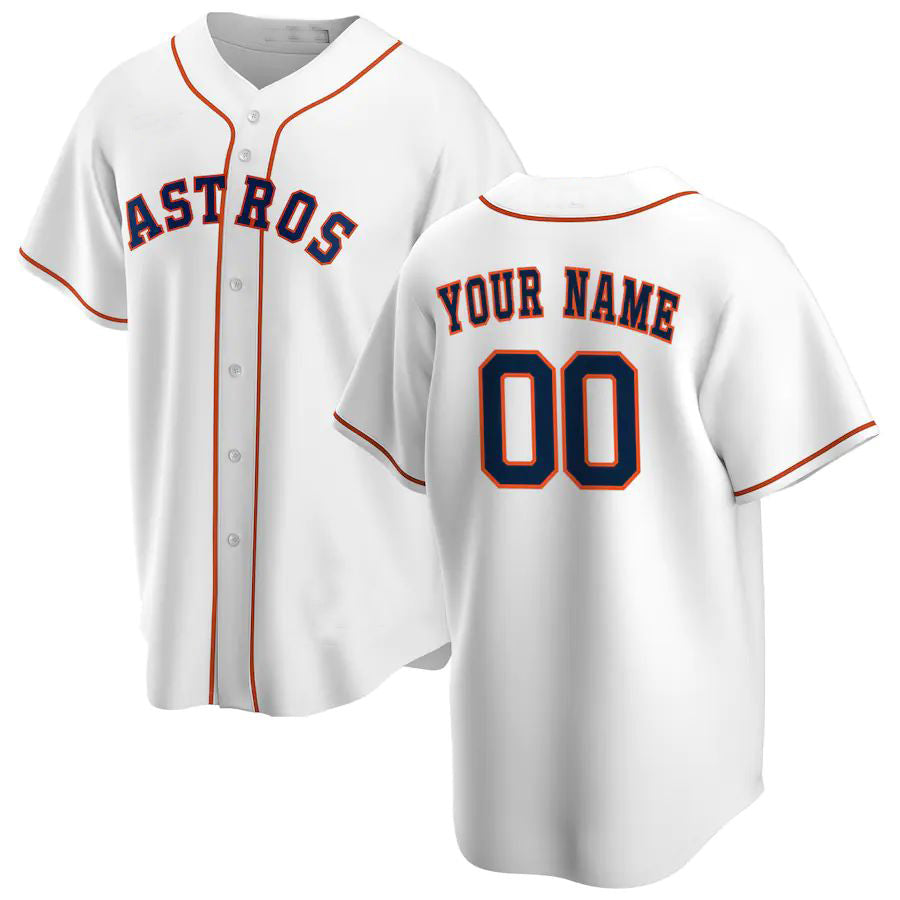 Custom white baseball jersey front view | GameDay Jerseys