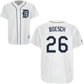 Custom Fan-Made Brennan Boesch Detroit Tigers #26 White Baseball Jersey
