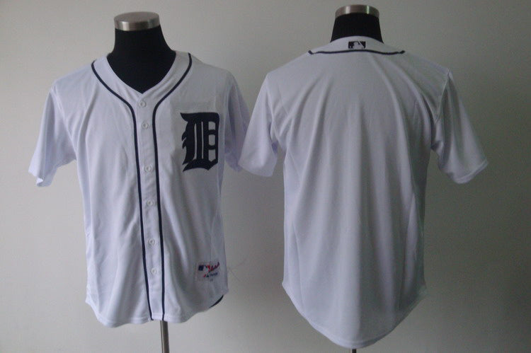 Custom Fan-Made White Detroit Tigers Baseball Jersey Detroit Tigers White Baseball Jersey