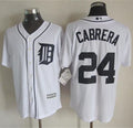 Custom Fan-Made Miguel Cabrera Detroit Tigers #24 White Baseball Jersey