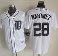 Custom Fan-Made Martinez Detroit Tigers #28 White Baseball Jersey
