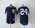 Custom Fan-Made Miguel Cabrera BP Detroit Tigers #24 Blue 2011 Baseball Jersey