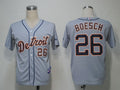 Custom Fan-Made Brennan Boesch Detroit Tigers #26 Grey Baseball Jersey