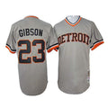 Custom Fan-Made Kirk Gibson Detroit Tigers #23 Grey 1968 Baseball Jersey