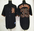 Custom Fan-Made Justin Verlander Detroit Tigers #35 Black Baseball Jersey
