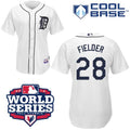 Custom Fan-Made Prince Fielder Detroit Tigers #28 White 2012 Baseball Jersey