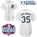 Custom Fan-Made Justin Verlander Detroit Tigers #35 White 2012 Baseball Jersey