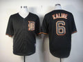 Custom Fan-Made Al Kaline Detroit Tigers #6 Black Baseball Jersey