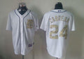 Custom Fan-Made Miguel Cabrera Detroit Tigers #24 White USMC Baseball Jersey