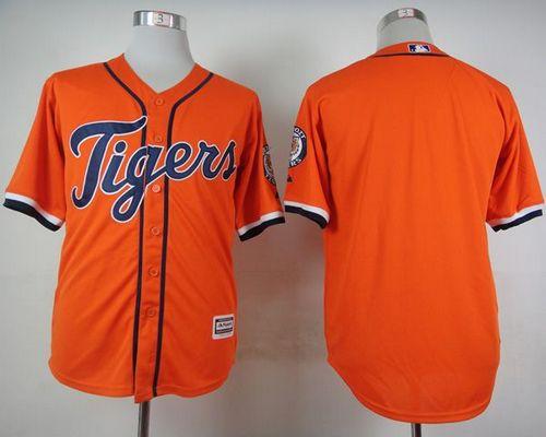 Custom Fan-Made Orange Detroit Tigers Baseball Jersey Detroit Tigers Orange Baseball Jersey