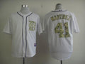 Custom Fan-Made Victor Martinez Detroit Tigers #41 White USMC Baseball Jersey
