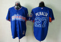 Custom Fan-Made Jhonny Peralta Detroit Tigers #27 Blue 2013 All-Star Edition Baseball Jersey