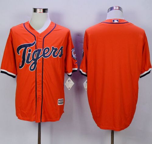 Custom Fan-Made Orange Detroit Tigers Baseball Jersey Detroit Tigers Orange Baseball Jersey