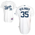 Custom Fan-Made Justin Verlander Los Tigres" Detroit Tigers #35 White Baseball Jersey