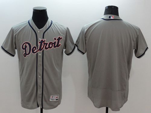 Custom Fan-Made Grey Detroit Tigers Baseball Jersey Detroit Tigers Grey Baseball Jersey