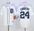 Custom Fan-Made Miguel Cabrera Detroit Tigers #24 White Baseball Jersey