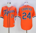 Custom Fan-Made Miguel Cabrera Detroit Tigers #24 Orange Baseball Jersey