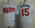 Custom Fan-Made Glen Perkins Minnesota Twins #15 White Baseball Jersey