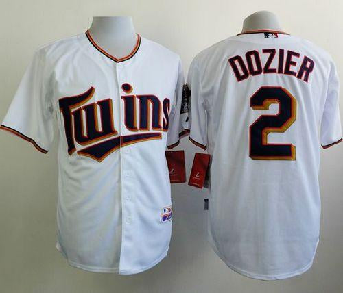Custom Fan-Made Brian Dozier Minnesota Twins #2 White Baseball Jersey