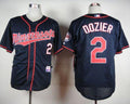 Custom Fan-Made Brian Dozier Minnesota Twins #2 Blue Baseball Jersey