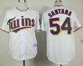 Custom Fan-Made Ervin Santana Minnesota Twins #54 White Baseball Jersey