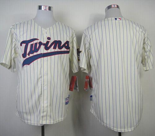 Custom Fan-Made Cream Minnesota Twins Baseball Jersey Minnesota Twins Baseball Jersey