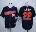 Custom Fan-Made Miguel Sano Minnesota Twins #22 Blue Baseball Jersey