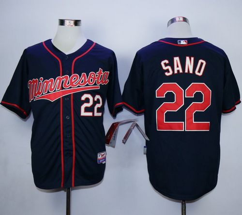 Custom Fan-Made Miguel Sano Minnesota Twins #22 Blue Baseball Jersey